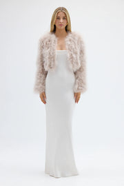 Manhatten Crop Jacket - Blush