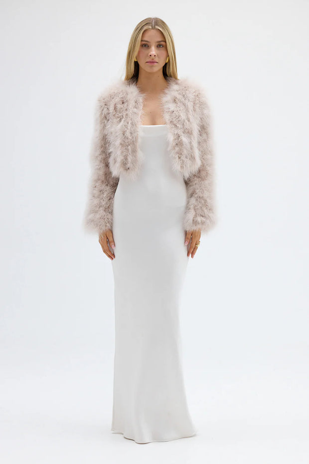 Manhatten Crop Jacket - Blush