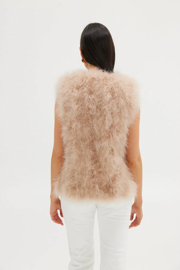 Manhatten Vest Jacket - Blush