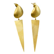 Melanie-Woods-Euro-Gold-Stud-Triangle-Drop-Earrings