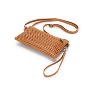 Nina Gold Crossbody/Clutch - Tan