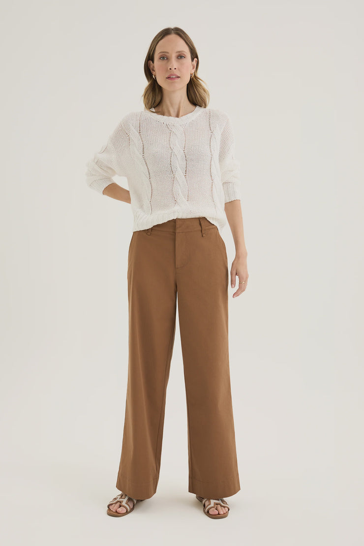 Nova Wide Leg Pants - Nutmeg