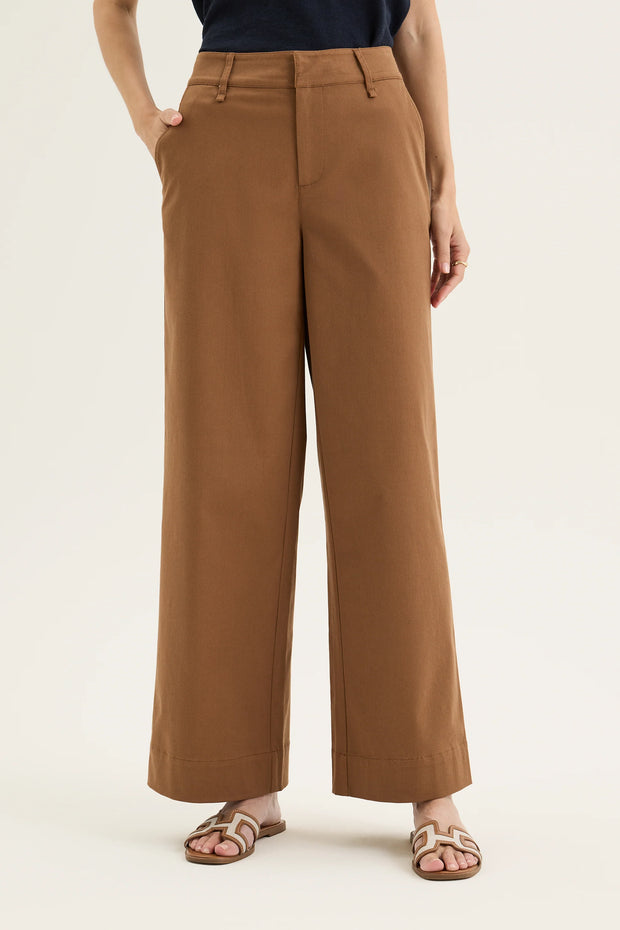 Nova Wide Leg Pants - Nutmeg