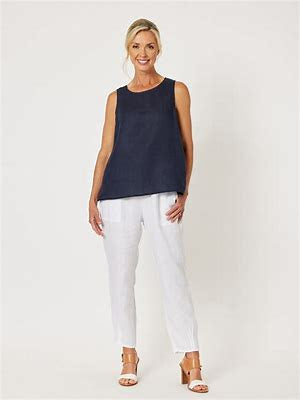 Gordon Smith Sarah Linen Pants - White