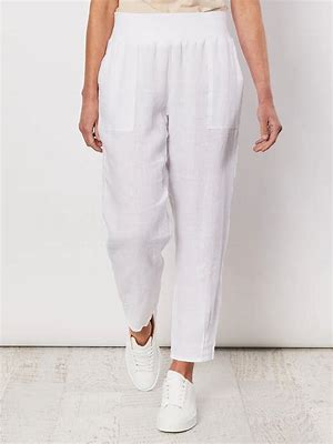 Gordon Smith Sarah Linen Pants - White