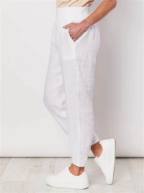Gordon Smith Sarah Linen Pants - White