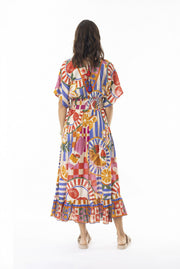 Marcella Shirred Waist Dress - Print