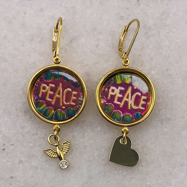 Peace & Love Earrings