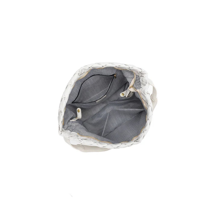 Black Caviar Designs Raquel White 2 Piece Woven Shoulder Bag