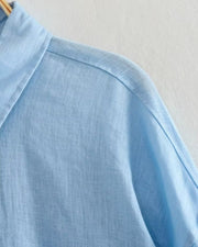Casual Button Up Shirt - Blue