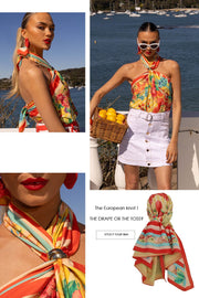 Positano Maxi Skirt - Red