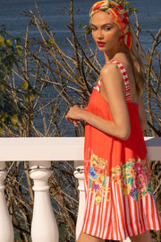 Positano Shift Dress - Red