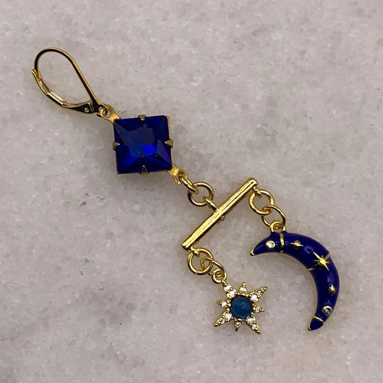 Ghost and Lola Stars and Moon Earrings