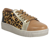 Berlin Sneaker Tan Black Leopard The Shoe Collective Hinako