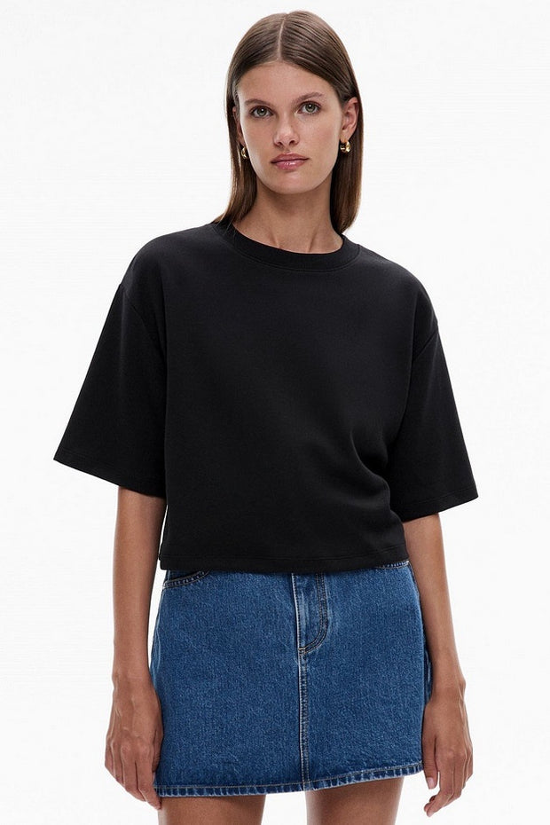 Witchery-Boxy-Crop-Tee-Black