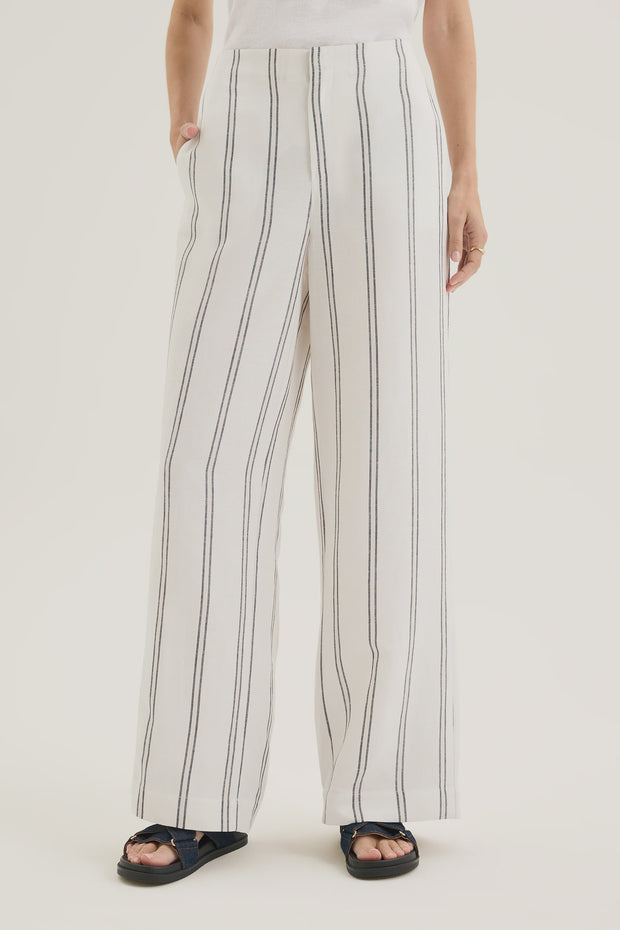 Fugitive Pants - Ecru/Navy