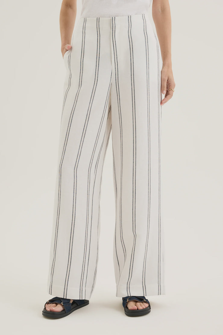 Fugitive Pants - Ecru/Navy