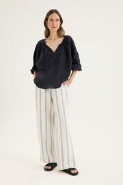 Fugitive Pants - Ecru/Navy
