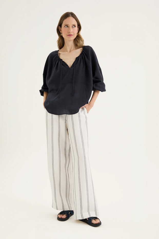 Fugitive Pants - Ecru/Navy