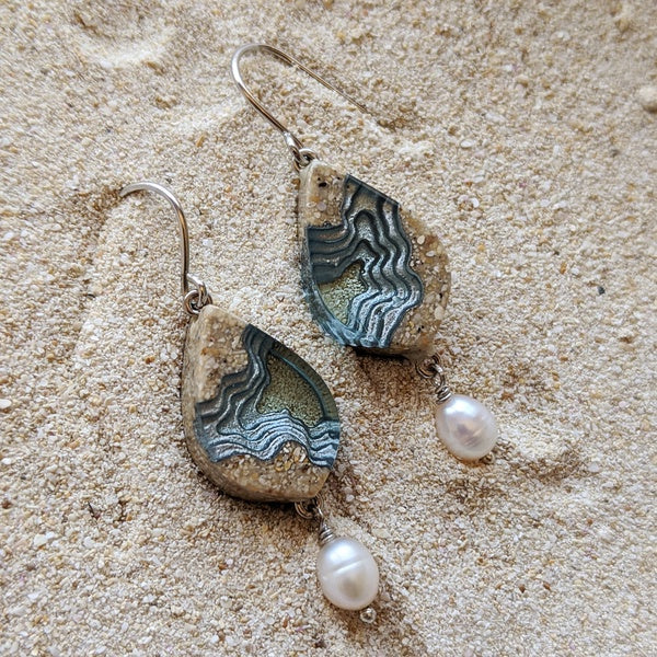 Bay Earrings - Aqua