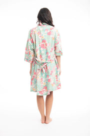 Orientique Akira Kimono Gown - Teal  