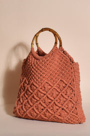 Adorne-Coral-Woven-Bamboo-Handle-Bag