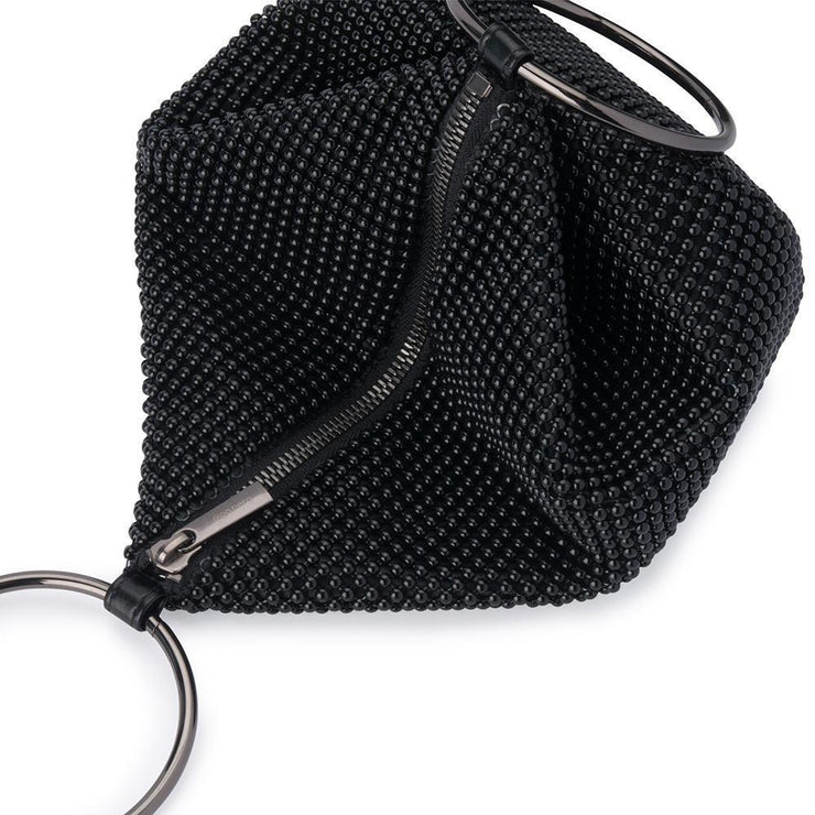 Olga Berg Bianca Ball Mesh Bag - Black