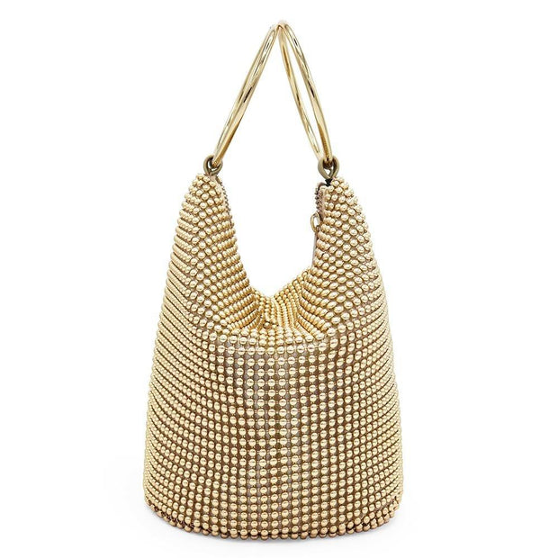 Bianca Ball Mesh Bag - Gold