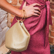 Bianca Ball Mesh Bag - Gold