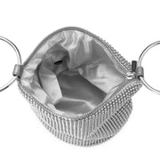 Olga Berg Bianca Ball Mesh Bag - Silver