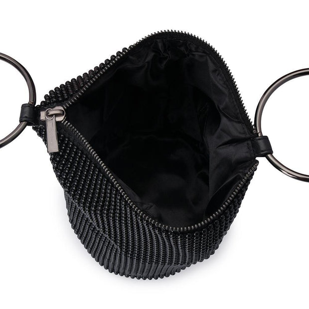 Olga Berg Bianca Ball Mesh Bag - Black