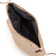 Olga Berg Shar Mesh Convertible Bag -  Rose Gold