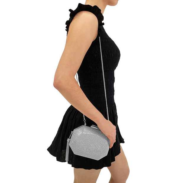 Olga Berg Tilly Tassel Clutch Bag