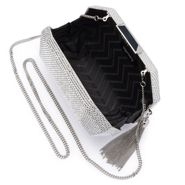 Olga Berg Tilly Tassel Clutch Bag