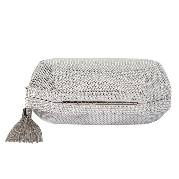 Olga Berg Tilly Tassel Clutch Bag